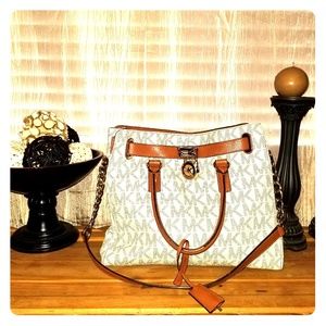 Large Authentic Michael Kors Signature 'MK' Tote